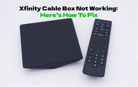 service electric cable box not working|how to restart cable box.